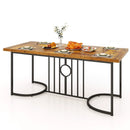 71 Inch Large Dining Table for 6-8 People Rectangular Wood Kitchen Table-Rustic Brown by LJGDeals