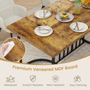 71 Inch Large Dining Table for 6-8 People Rectangular Wood Kitchen Table-Rustic Brown by LJGDeals