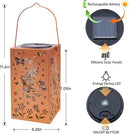 2pack Solar Lanterns Outdoor Hanging Butterfly Lights Metal Fairy Lantern Decorative Garden Waterproof Light Decor for Garden Patio,Yard ,Balcon ,Birthday Christmas Gifts for Mom Grandma Women by GreenHaven Gardens