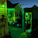 Hompavo 【Upgraded LED Flame Light Bulbs, 3 Modes Flickering Light Bulbs, E12 Chandelier Base Candle Fire Light Bulb for Halloween Christmas Party Porch Indoor & Outdoor Home Decoration, Green 6 Pack by GreenHaven Gardens