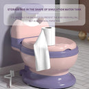 Potty Training Toilet, Realistic Potty Training Seat, Toddler Potty Chair with Soft Seat, Removable Potty Pot, Toilet Tissue Dispenser and Splash Guard, Non-Slip for Toddler& Baby& Kids by TinyTreasures Baby Boutique