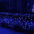 Dazzle Bright Christmas Net Lights, 360 LED 12FT x 5 FT Green Wire Waterproof Connectable String Lights with 8 Modes, Christmas Outdoor Lights for Bushes Garden Party Wedding Holiday Decoration (Blue) by GreenHaven Gardens