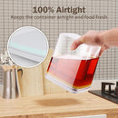 Pop Airtight Food Storage Containers Set with Lids, 6 Pcs Stackable One Button Opening Food Containers Kitchen Pantry Organization and Storage, BPA Free Stackable Cereal Container (0.5, 1.2, 1.8qt)*2 by TinyTreasures Baby Boutique