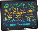 LCD Writing Tablet for Kids, Rechargeable 21 Inch Doodle Board,Easter Basket Stuffers,Preschool Learning Toys Christmas Birthday Gift 3 4 5 6 7 Year Old Girls Boys (Black) by TinyTreasures Baby Boutique