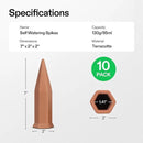 VIVOSUN 10Pcs Self-Watering Spikes, 7 Inch Hexagonal Terracotta Watering Stakes, Auto-Water Device, Planter Insert for Indoor & Outdoor Potted Plants, 10-Pack by GreenHaven Gardens