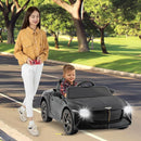Costzon Ride on Car, 12V Licensed Bentley Bacalar Battery Powered Kids' Electric Vehicles w/Remote Control, Scissor Doors, Wireless Connection, Lights/Sound Effects, Kids Car Toys for Toddlers(Black) by TinyTreasures Baby Boutique