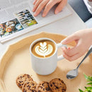 vancasso Porcelain Coffee Mugs Set, 12 oz Ceramic Coffee Cups for Latte Hot Tea Cappuccino Cocoa Milk Cups Set of 6, Dishwasher & Microwave Safe, White by CozyNest Decor