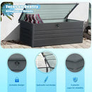260 Gallon Metal Outdoor Storage Box Waterproof, Extra Large Deck Box and Patio Cushion Box for Storing Gardening Tools, Pool Supplies by GreenHaven Gardens
