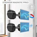 Magnetic Spice Rack Organizer for Fridge Seasoning Organizer for Kitchen Storage With Screw Magnetic Shelf for Oven, RV,Garage,Bathroom (White, 4pack) by CozyNest Decor