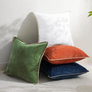 decorUhome Fall Chenille Soft Throw Pillow Covers 20x20 Set of 2, Farmhouse Velvet Neutral Decorative Euro Pillow Covers with Stitched Edge for Couch Sofa Bed Home Decor, Forest Elf by CozyNest Decor