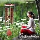 Small Wind Chimes for Outside, 28 Inches Wind Chimes Outdoor Tuned Soothing Melody, Sympathy Wind Chimes for Mom/Housewarming, Bronze Wind Chimes Outside Decoration. by CozyNest Decor