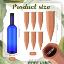 12 Pack Plant Watering Devices Include 6 Terracotta Self Watering Spikes and 6 Pcs 26 oz Plastic Bottles, Slow Release Vacation Insert Automatic Plant Waterer Device (Blue) by GreenHaven Gardens