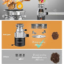 Trifecte Garbage Disposals with Power Cord, Coutinuous Feed Food Waste Disposal with Sound Reduction (EM 200) by CozyNest Decor