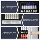 24 Inch Outdoor Beverage Refrigerator Cooler,Stainless Steel Wide Refrigerator for 210 Cans,Fit Perfectly for 24" Space Built-in Counter or Freestanding with powerful and quiet cooling system by CozyNest Decor