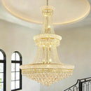 19-Lights High Ceiling Chandelier Modern Gold Crystal Chandeliers Large Foyer Chandelier Fixtures for Staircase Living Room Hallway Entryway (H47 x W31.5) by CozyNest Decor