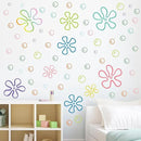 187PCS Flower Bubbles Wall Decals Under The Sea Birthday Party Decorations Ocean Wall Stickers Wall Decor for Bathroom Nursery Bedroom Home Classroom Car by CozyNest Decor