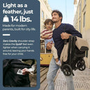 Inglesina Quid³ Stroller, Cosmic Black - Compact Reclining Travel Stroller for Baby & Toddler 0-55 lbs, One Hand fold, Car seat Compatible, Airplane Overhead, Lightweight, Foldable, XL UPF 50+ Canopy by TinyTreasures Baby Boutique