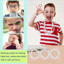 Chew Necklaces for Sensory Kids, 12 Pcs Clear Coil Chewy Necklaces Stretchy Bracelet for Boys Girls with Autism ADHD SPD,Oral Motor Chewable Necklace Reduce Anxiety and Fidgeting Stress by TinyTreasures Baby Boutique