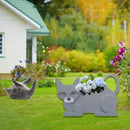British Short Cat Planter Plant Pots,Cute Garden Cat Flower Planter,Cat Planters Birthday Gifts for Women,Office,Indoor/Outdoor Decor（12.5 * 5.12 * 7.8in） by GreenHaven Gardens