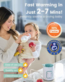 GROWNSY Baby Bottle Warmer, 8-in-1 Fast Baby Milk Warmer with Timer for Breastmilk or Formula, Accurate Temperature Control, 24H Keep, Food Heater&Defrost BPA-Free Bottle Warmer for All Bottles- Green by TinyTreasures Baby Boutique