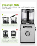 Cold Press Juicer Machines – 6.5'' Large Feed Chute for Whole Fruits & Vegetables, High Juice Yield, Easy To Clean by CozyNest Decor