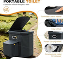Upgrade XL Portable Toilet for Adults, Extra Large Portable Travel Floding Toilet, Camping Tall Toilets with Lid for Adults and Kids Compact Potty for Car,Hiking,Beach and Camping by TinyTreasures Baby Boutique