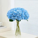 8Pcs Blue Fake Flowers Silk Hydrangea Artificial Flowers Bouquets Faux Hydrangea Stems for Home Table Centerpieces Wedding Party Decoration by CozyNest Decor