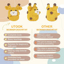 Utook Crochet Kit for Beginners，Crochet Starter Kits,Crochet Kits for Beginners Adults and Children, with Instructional Videos and Paper Tutorials, Handmade Crafts, Holiday Gifts (Giraffe) by TinyTreasures Baby Boutique