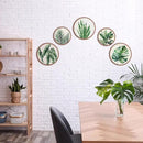 Qunclay 5 Pcs Wall Art Decor Wooden Living Room Wall Decor Bohemian Hanging Farmhouse Geometric 10'' and 8'' Aesthetic Wood Minimalist Posters for Bedroom(Leaves) by CozyNest Decor