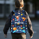 Space Moon Spacecraft Children Backpack For School Boys Girls Universe Planet Galaxy Space Ship Backpacks Funny Astronaut Rocket Stars Book Bag For School Travel Hiking For Boys Girls Kids by TinyTreasures Baby Boutique