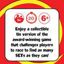 SET Enterprises SET - The Family Card Game of Visual Perception - Race to Find The Matches, For Ages 8+,81 Cards, Rules included by TinyTreasures Baby Boutique