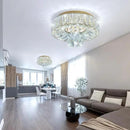 Mini Chandelier Modern Crystal Chandeliers for Hallway LED Flush Mount Ceiling Light Dimmable Light Fixture for Dining Room Living Room Bedroom by CozyNest Decor