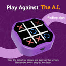 3 in 1 Electronic Tic Tac Toe Game, Handheld Digital Tic Tac Toe Bolt Game with Silent Mode, Portable Learing Toy Gift for Kids & Adults, Purple(One Pack) by TinyTreasures Baby Boutique