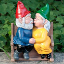 Kiss Garden Gnome Statue Valentine's Day Gifts Couple in Love Collectible Figurine Mr and Mrs Gnome Statue Lover Couple Figurine Romantic Gnome Statue Indoor Outdoor Garden Yard Home Décor by CozyNest Decor