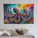 Octopus Tapestry Octopus Tapestries Ocean Navy Coastal Fabric Wall Hanging Aesthetic Space Indoor Outdoor Wall Art Tablecloth Bedspread for Bedroom Dormitory Living Room Home Decor 40"x60" by CozyNest Decor