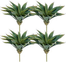 Veryhome Succulents Plants Artificial Aloe Plant, 12.5Inch Large Faux Succulents Unpotted, Premium Crafting DIY Greenery Decor for Indoor & Outdoor(4Pcs-Green) by GreenHaven Gardens