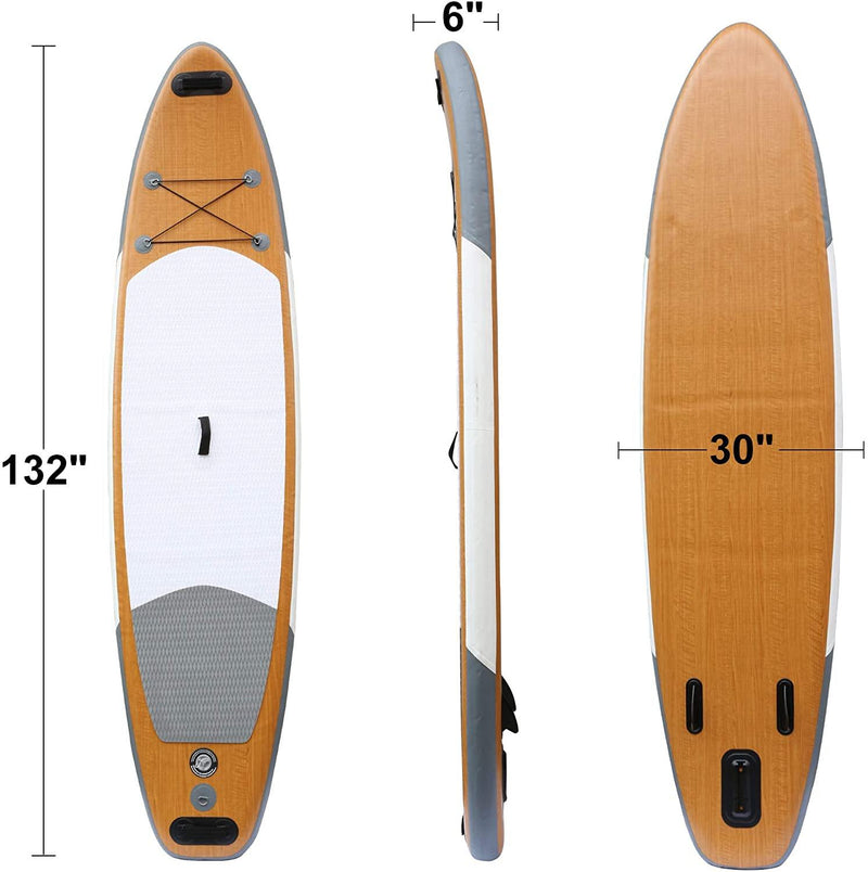 SUP Inflatable Stand Up Paddle Board with ISUP Accessories Backpack Paddle Pump Leash Fin and Repair Kit for Youth & Adult