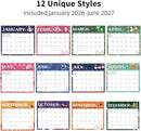 2026 Magnetic Fridge Calendar 18 Monthly Magnetic Calendar for Refrigerator 2026 Wall Calendar Planner Runs from January 2026 Until June 2027 Easy Organizing Markers Tearable (Festive) by TinyTreasures Baby Boutique