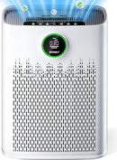 Air Purifiers for Home Large Room, with Smart Mode, Cover Up to 2400 Ft², PM2.5 Air Quality Display, 22dB Sleep Mode, Aromatherapy with 2X-Purification & 360°Air Outlet, HAP603, Bright White by CozyNest Decor