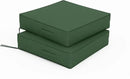 Patio Chair Cushions 19 X 19 X 4 Inch Waterproof Outdoor Seat Cushions for Patio Furniture, Outdoor Sofa Couch Pads with Ties & Handle, Set of 2, Green by GreenHaven Gardens