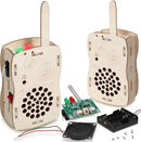 Stem Projects Walkie Talkies Toys for Boys Age 8-12 12-14 Science Kit Building Own DIY Electronics Kit for Kids Science Experiments Kid 9-12 Boy Toys Birthday Gift 8 9 10 11 13 Year Old Teen Girl by TinyTreasures Baby Boutique