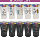 iProductsUS Personalized Tumblers with Lid and Straw, 20oz ION-Plated Stainless Steel Engraved Custom Cup with Name Text, Customized Mothers Day Gifts for Mom, Her, Christmas Birthday (Prism Colors) by TinyTreasures Baby Boutique