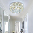 Mini Chandelier Modern Crystal Chandeliers for Hallway LED Flush Mount Ceiling Light Dimmable Light Fixture for Dining Room Living Room Bedroom by CozyNest Decor