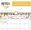 Calendar 2025-2027 22 Monthly Wall Calendar Runs from September 2025 until June 2027 Spiral Binding Hanging 11.5" x 14.7" Thick Paper with Julian Dates and Block for School Office（Flower） by TinyTreasures Baby Boutique