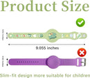R-fun Waterproof Air Tag Bracelets[2 Pack] Compatible with Apple Air Tag Finders with Cartoon Pattern,Anti Lost GPS Item Finders Case Cover,Green Dinosaur/Blue Shark by TinyTreasures Baby Boutique