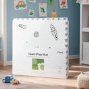 Baby Play Mat, 72x48-Inch Baby Foam Play Mat,6-Piece Interlocking Foam Floor Tiles for Toddlers, Floor Mats for Kids,Baby Foam Play Mat for Babies & Toddlers, Waterproof,Crawling Mat(Space) by TinyTreasures Baby Boutique