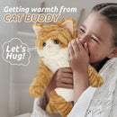 Orange Tabby Cat Stuffed Animals, Microwavable Stuffed Animal Adorable Fluffy Cat Plush for Warmth & Comfort, Heatable & Coolable Lavender Scent Cat Toys, Cute Soft Plushies Cat Gifts for Kids & Adult by TinyTreasures Baby Boutique