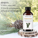 Majestic Pure Cedarwood Essential Oil with Glass Dropper - 1 Fl Oz - 100% Pure and Natural Cedarwood Oil - Premium Grade Essential Oils for Diffuser, Aromatherapy, Soap and Candle Making by CozyNest Decor