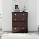 Storkcraft Crescent 4 Drawer Chest (Espresso) – GREENGUARD Gold Certified, Easy-to-Match Chest of Drawers for Nursery and Kids Bedroom, Dresser Organizer for Children’s Bedroom by TinyTreasures Baby Boutique