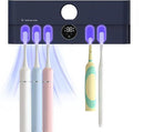 Electric Toothbrush Holder and Cleaner Auto Cleaning and Drying Toothbrushs in Circle Wall Mounted for Bathroom Accessory Auto Open/Close Cover Rechargeable Home Gadgets by CozyNest Decor